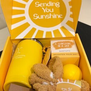 Sunshine Gift Box with Yellow Tumbler & Accessories